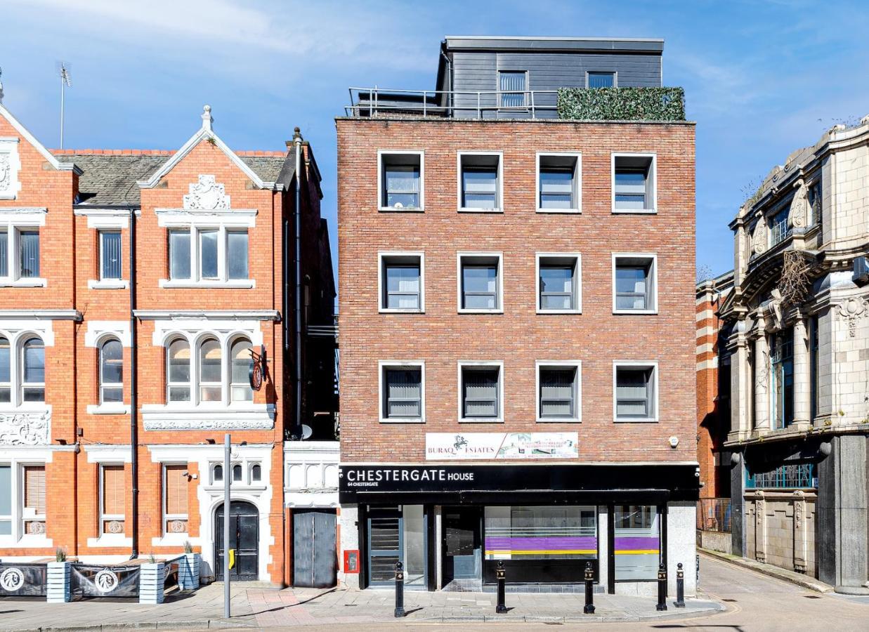 Top Floor Apartment With Private Balcony In Stockport Centre By Hass Haus Buitenkant foto